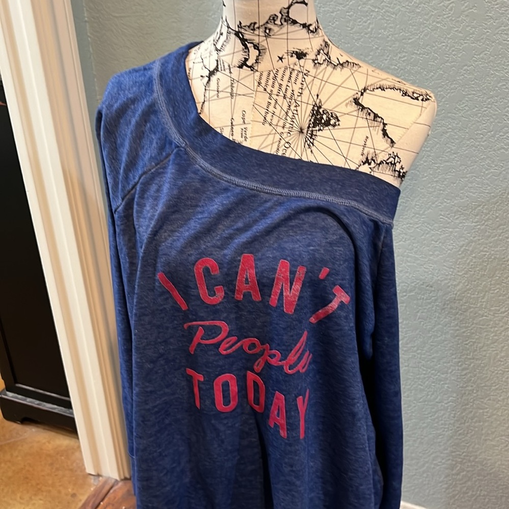 Wide neck sweatshirt - Picture 2 of 2